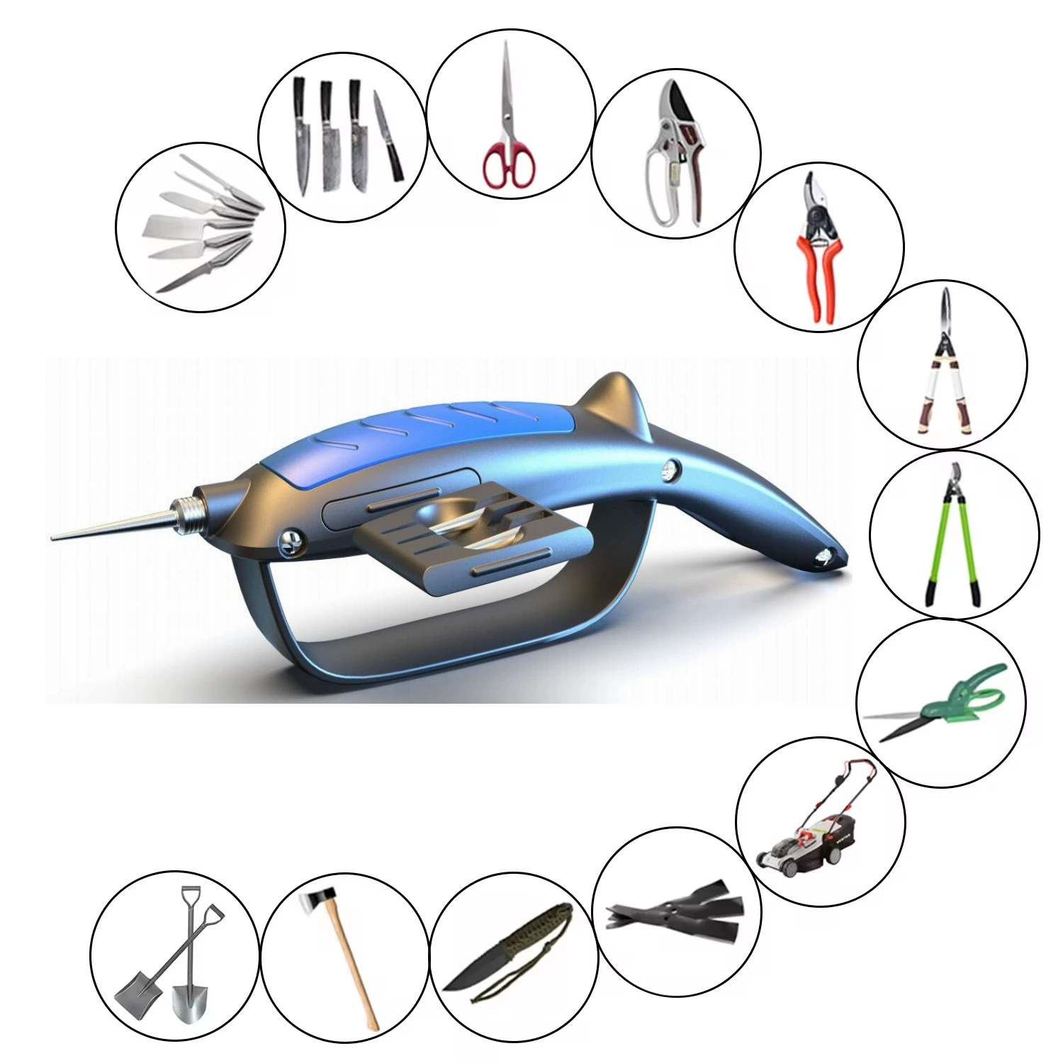 2025 новый креативный многофункциональный вольфрамовый стальной лезвие профессиональный садоводческий инструмент триммер кухонный нож точилка