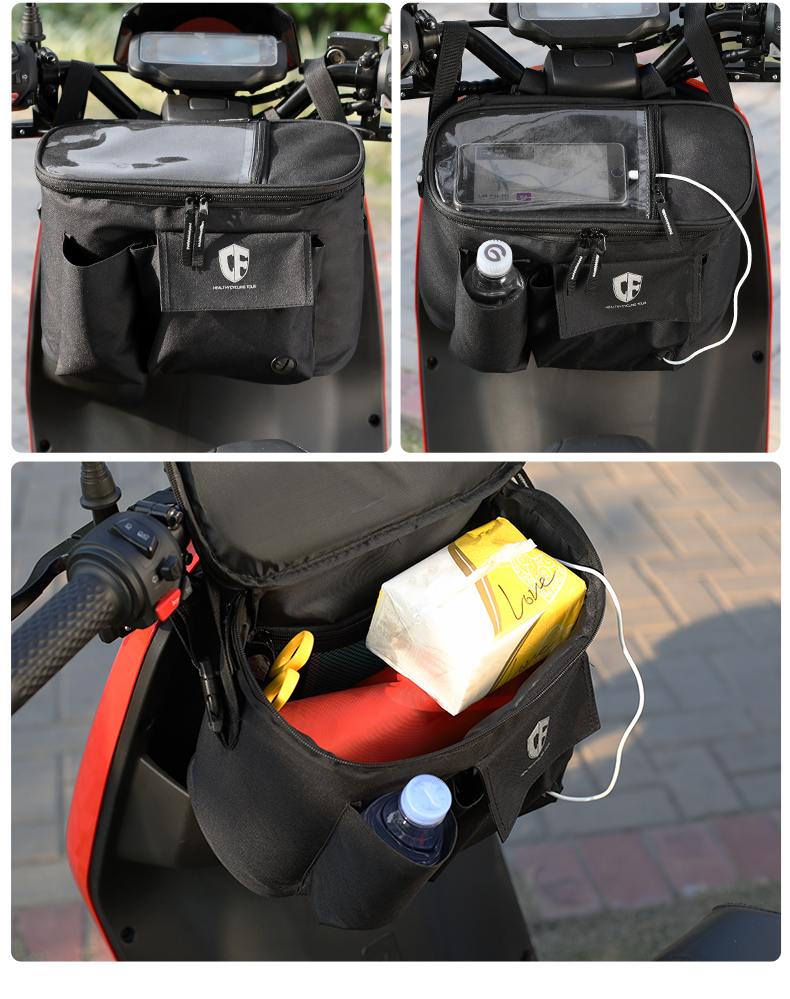 Fujian Super Mavericks Electric Scooter Handlebar Bag, Bicycle Handlebar Bag, Storage Bag, Electric Bike Charger, Raincoat Storage Pouch