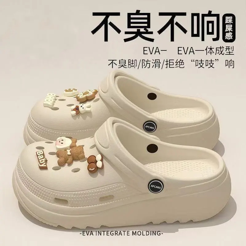 Zapatos de grano grueso para mujeres 2025, nuevos zapatos de verano para mujeres embarazadas con suela suave antideslizante antiodor, sandalias para mujeres image 18