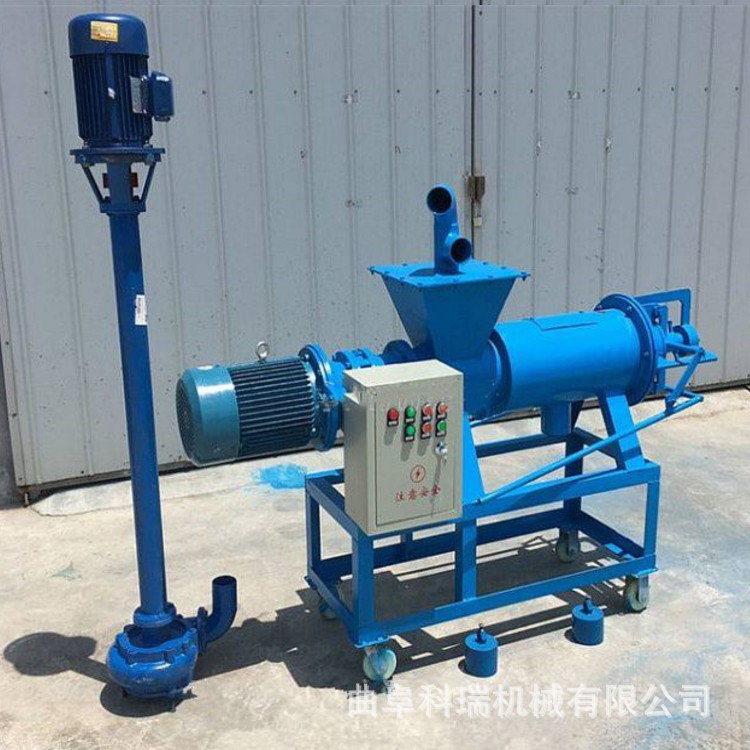 水冲粪发酵粪干湿分离机屠宰场废水污水处理甩干机养殖猪粪脱水机