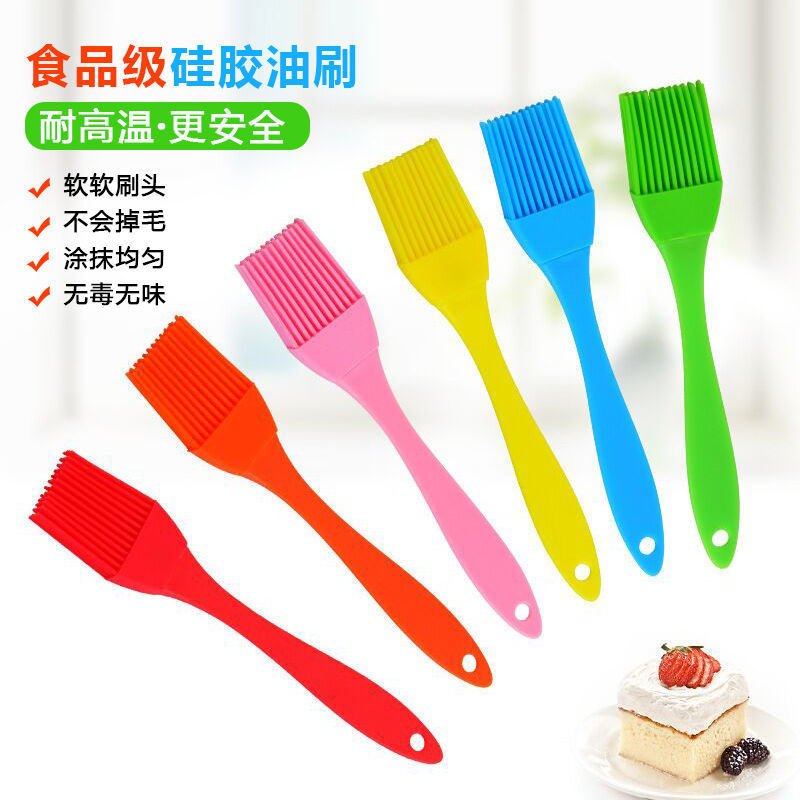 硅胶油刷家用子厨房烙饼刷烘焙工具小刷子不掉毛烧烤刷一件代发
