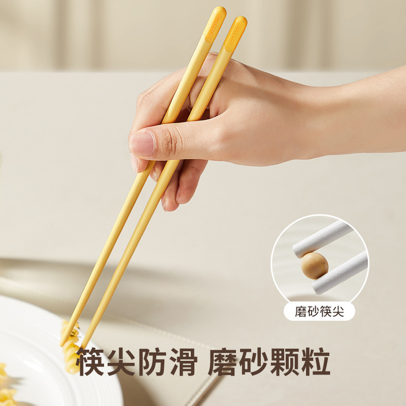 [人工] 家庭用のかわいいスタイルの箸、高価値、防カビ、マカロンカラー、高温耐性のキッチン合金箸|undefined
