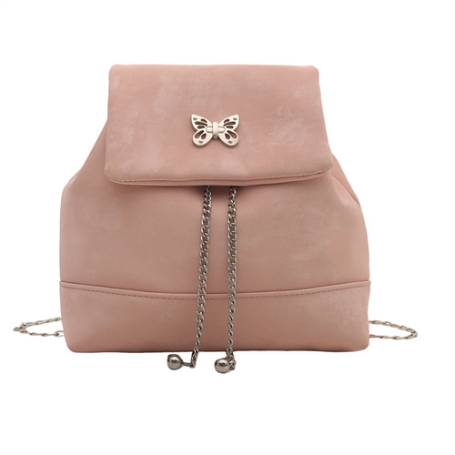 Korean version niche shoulder bag women's bag trendy summer butterfly chain small backpack fashion commuting backpack