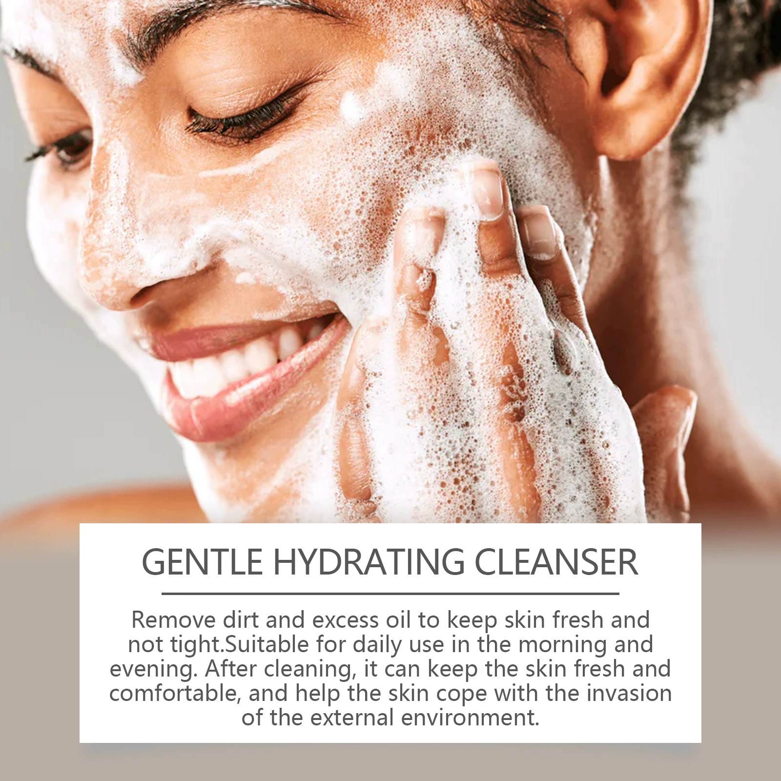 HOYGI Soft moisturizing cleansing milk amino acid based for face, gentle cleansing