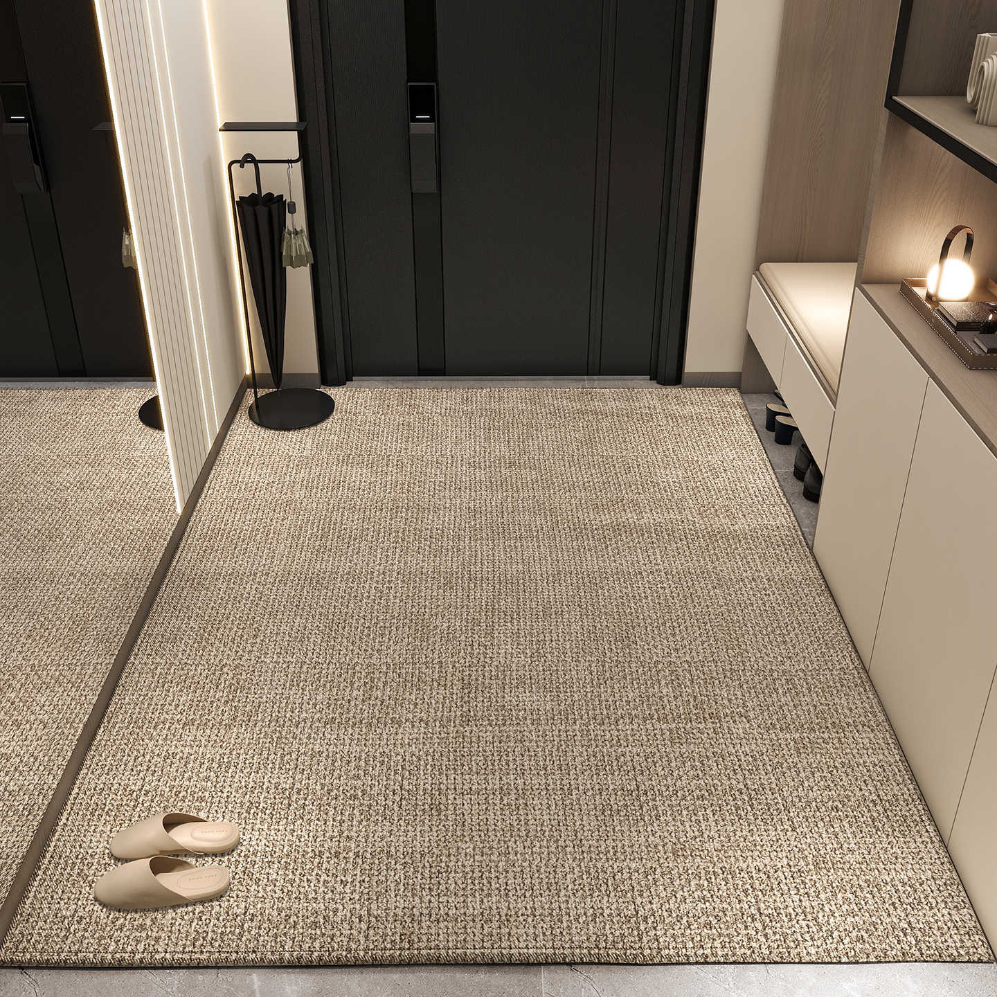 Alfombra de puerta de entrada alfombra de puerta de entrada alfombra de puerta de alta calidad alfombra de puerta doméstica portable de lujo ligero alfombra de pie alfombra de pie