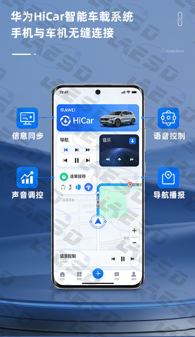 Best-selling original car wired CarPlay to HiCar box, smart car-machine interconnection, wireless Huawei HiCar box