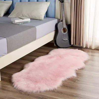 Car Carpet, German Nordic Plush Carpet - pink-18060cm-round-at-both-ends