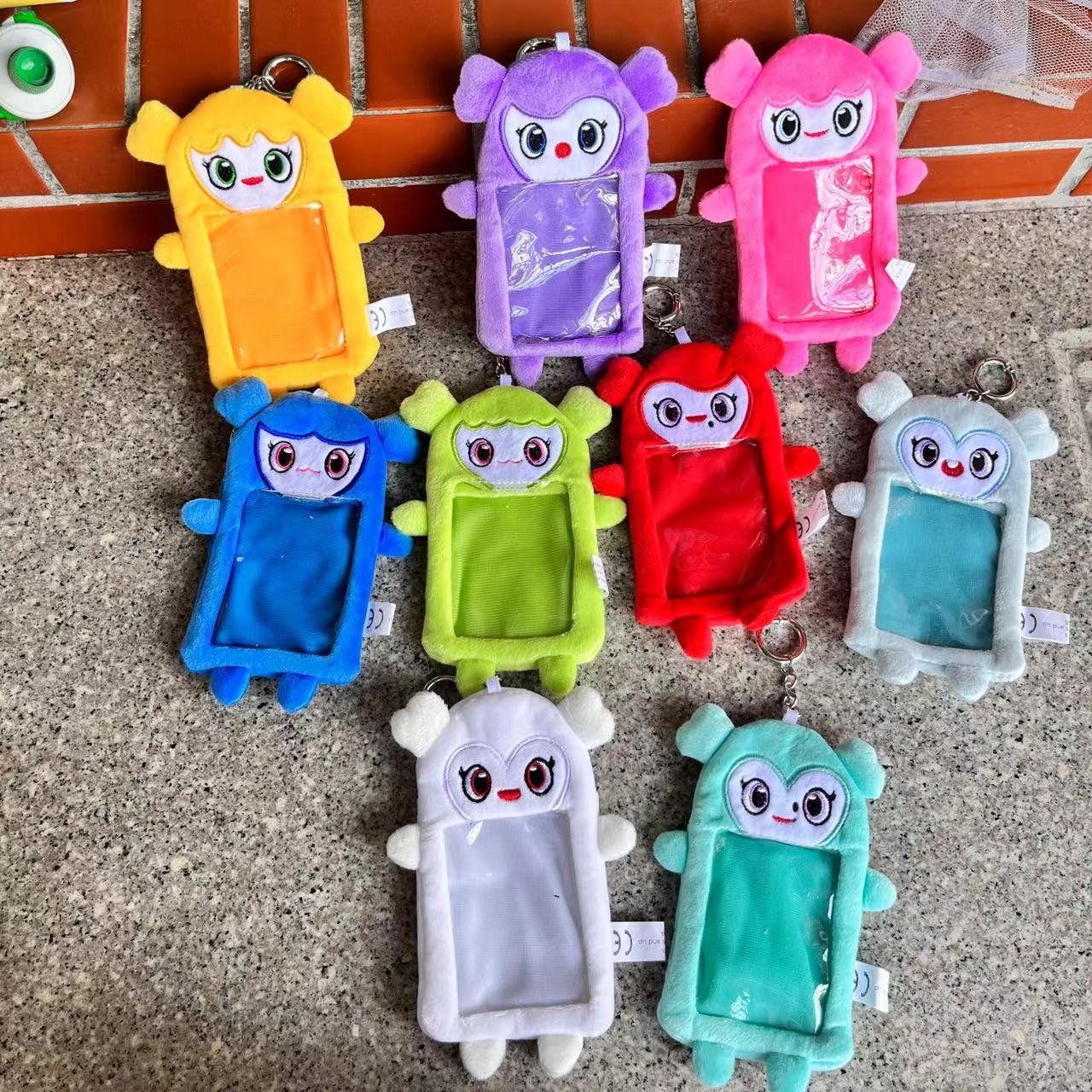 Spot Twice Plush Same Card Holder 3inch Small Card Holder Cartoon Pendant Keychain