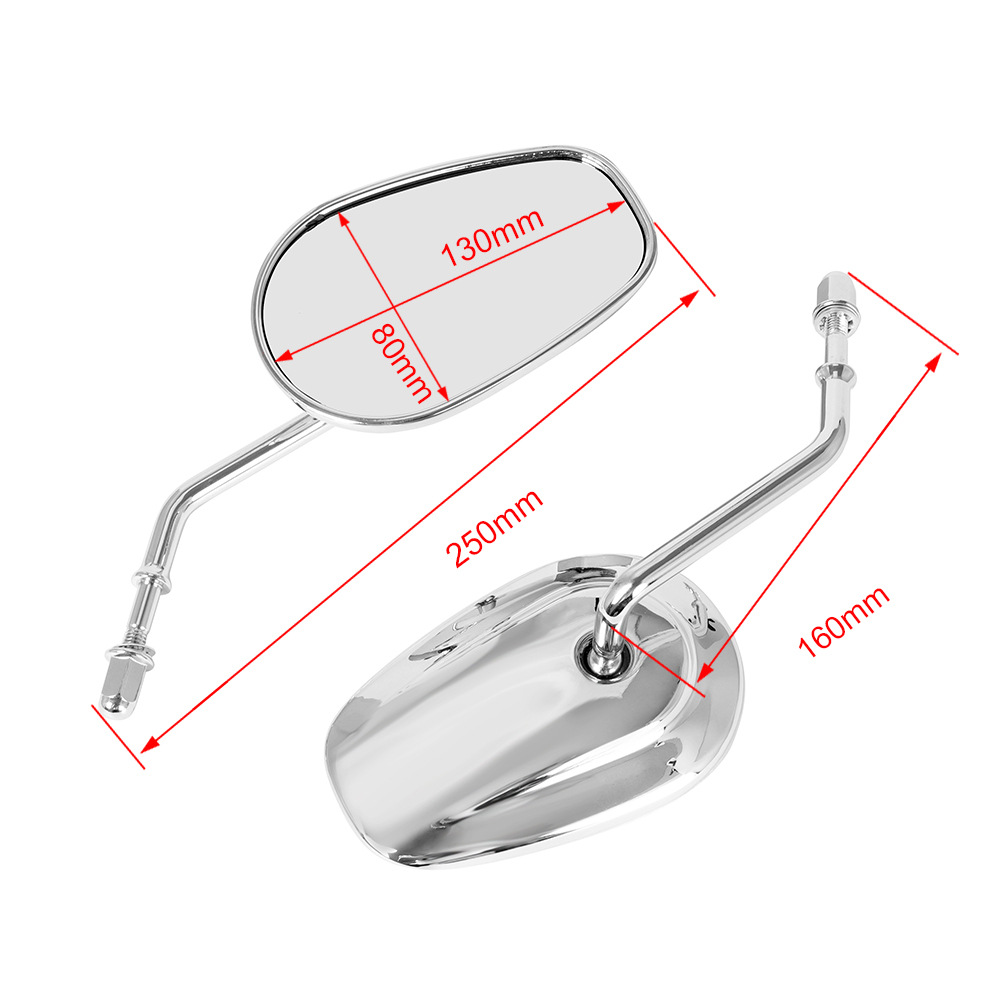 Cross-border motorcycle Harley rearview mirror all aluminum 883 Harley rearview mirror retro rearview mirror modified rearview mirror