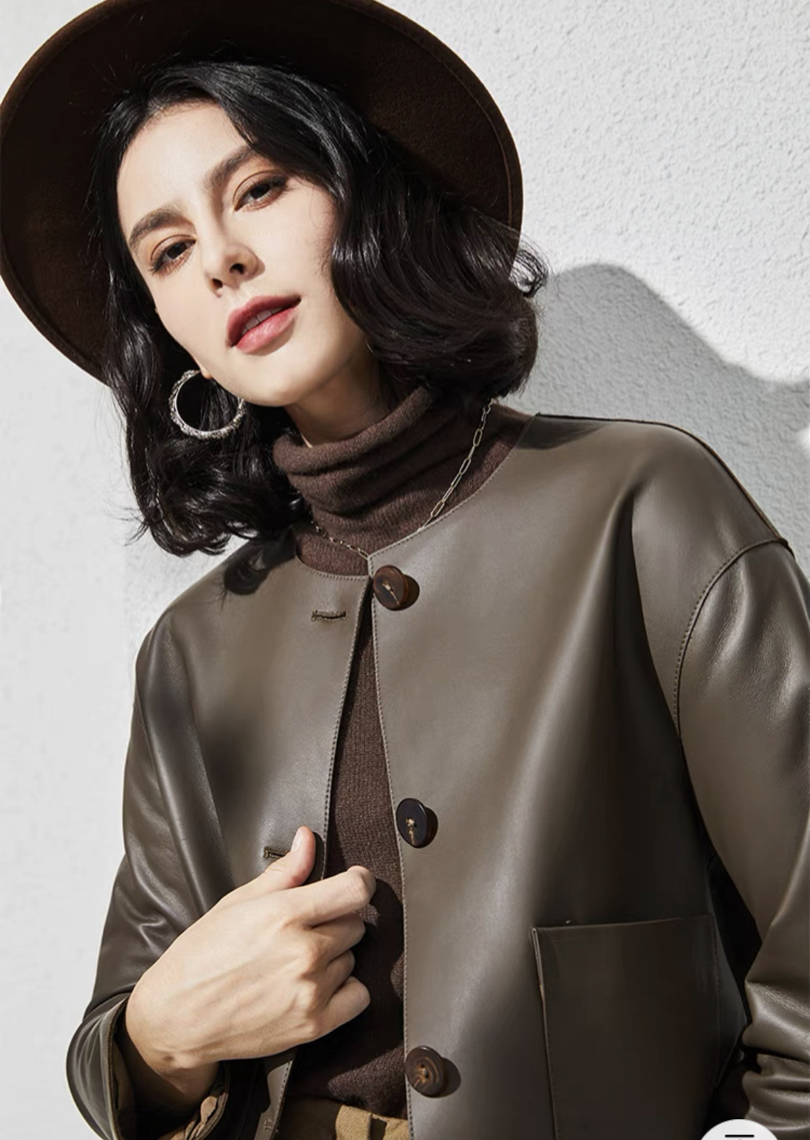 D1667 4260K ÁO DA NỮ HAITDCL MÙA XUÂN THU ĐÔNG THỜI TRANG NỮ DA BÒ G06 SẢN PHẨM MỚI