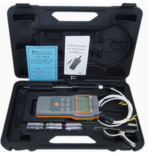 台湾衡欣AZ-8821温度计 PT100高精度温度计