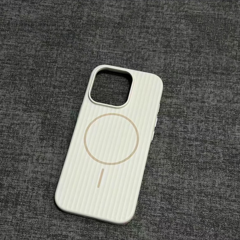 适用iPhone17PROMAX准分子瓦楞肤感细圈磁吸手机壳苹果16高级感15|undefined