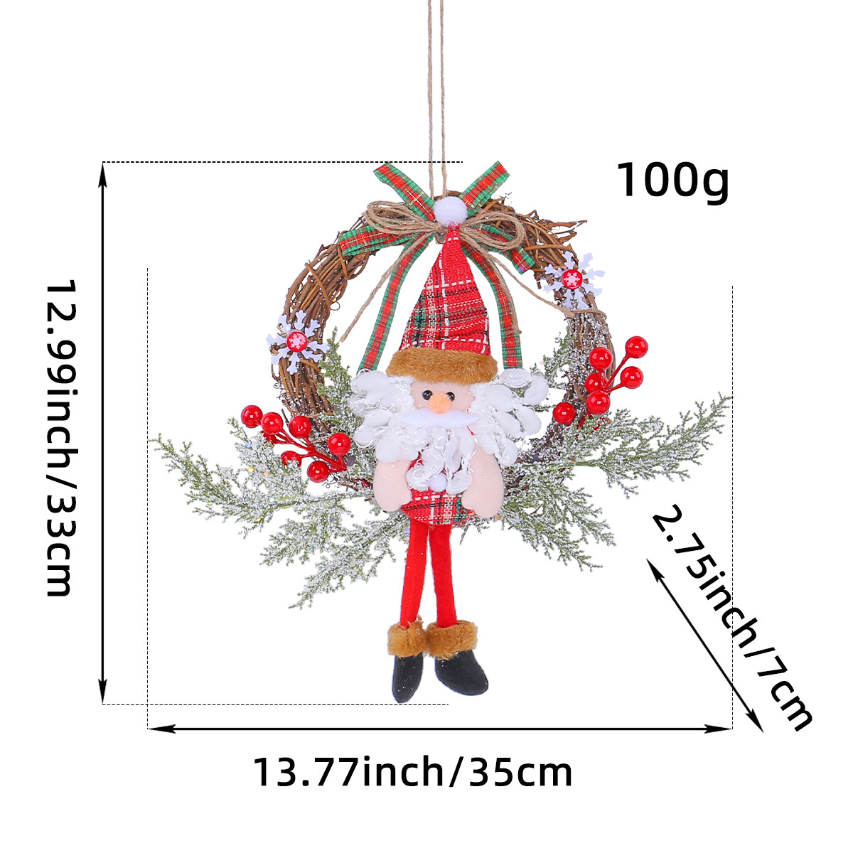 H2-4 노인을 위한 작은 죽은 가지 화환