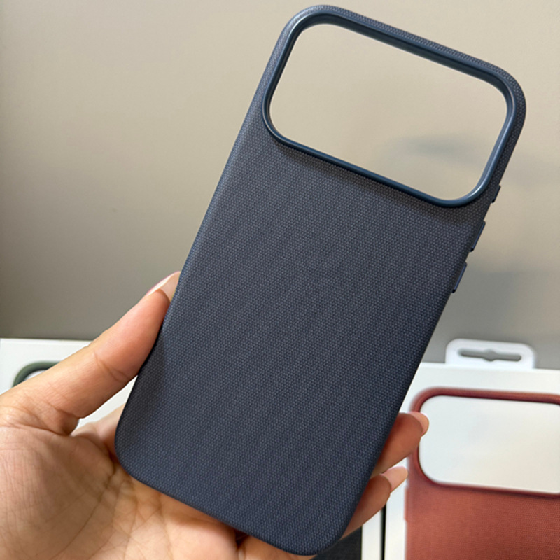 适用iPhone17ProMax布纹手机壳苹果17Air磁吸壳AI按键镂空17Pro壳|undefined