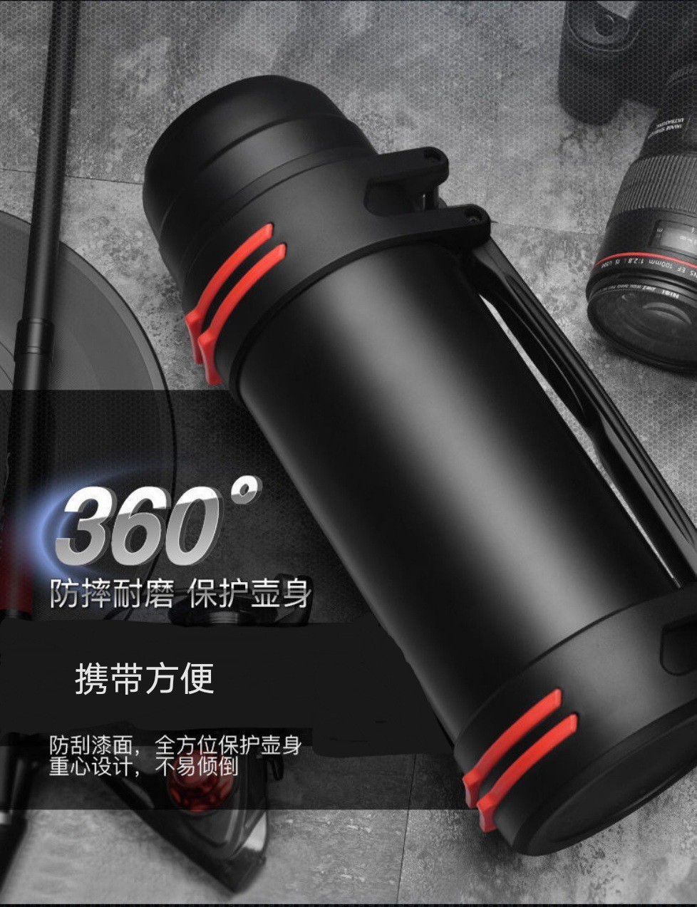 Thermal cup large capacity stainless steel thermal kettle extra large size hot water bottle portable travel kettle for home use 