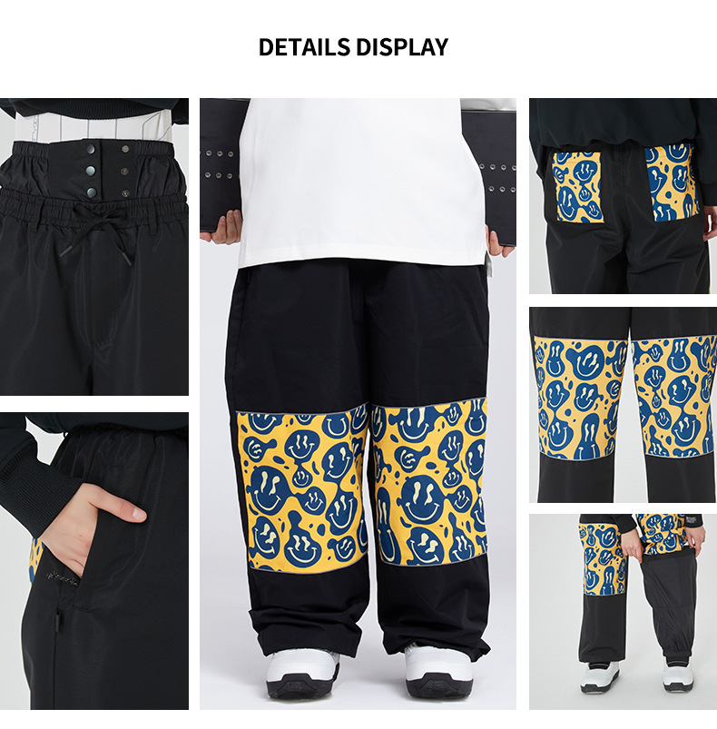 001 SNOWVERB American Snowboard New Ski Pants Export Women Winter Couple Same Style Waterproof Windproof Professional Warm_voghion.com