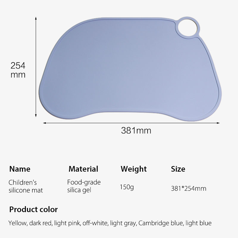 BPA libre plegable Mesa Mat para niños con agujeros de silicona