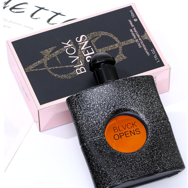 Perfume original transfronterizo Black Opium para hombre y mujer, fragancia duradera, alternativa económica para estudiantes, venta al por mayor y dropshipping.