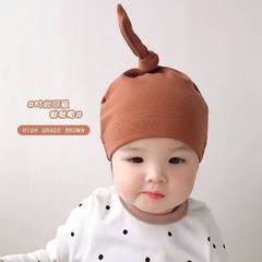 外貿春夏秋寶寶奶嘴帽單層嬰兒套頭帽子薄嬰幼兒啾啾帽新生兒胎帽