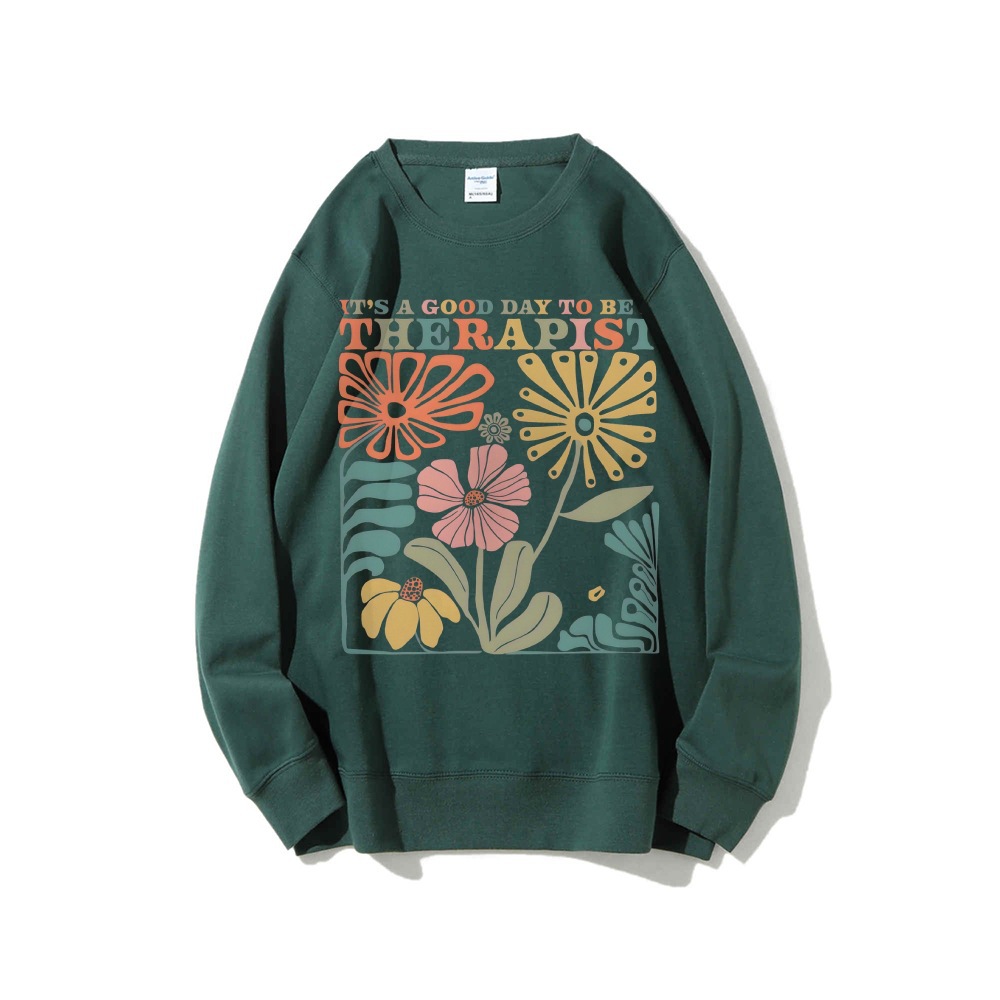 Therapist Sweatshirt Therapy Crewneck Counselor Sweatshirt M