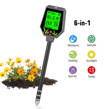 六合一土壤仪检测仪PH计/肥力光照度温湿度果园堆肥种植检测仪