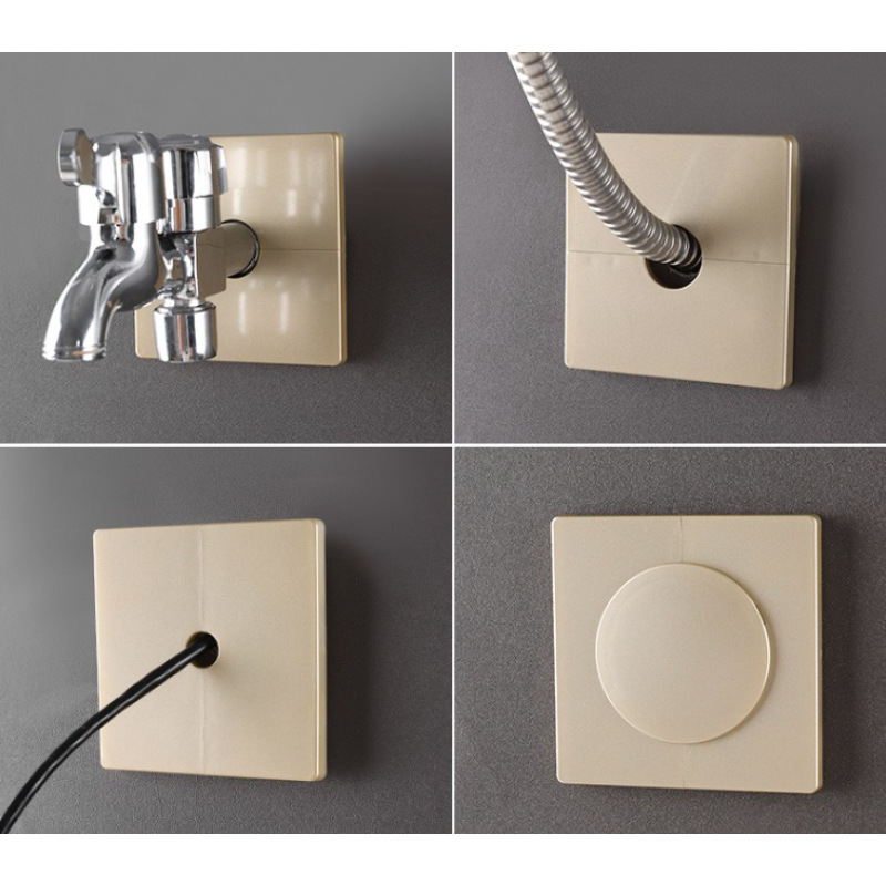 Pipe hole air conditioner hole decoration cover wall hole decoration sticker TV line air conditioner hole plug-in round sticker