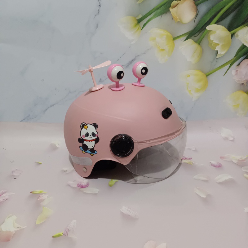3C certification 1-5 years old electric car motorcycle children's helmet cute cartoon anti-fall summer adjustable helmet