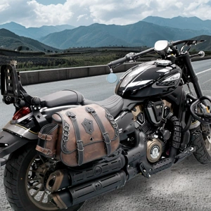Benda Chinchilla 350 Black Rider 500 motosiklet retro dəri suya davamlı yan çanta