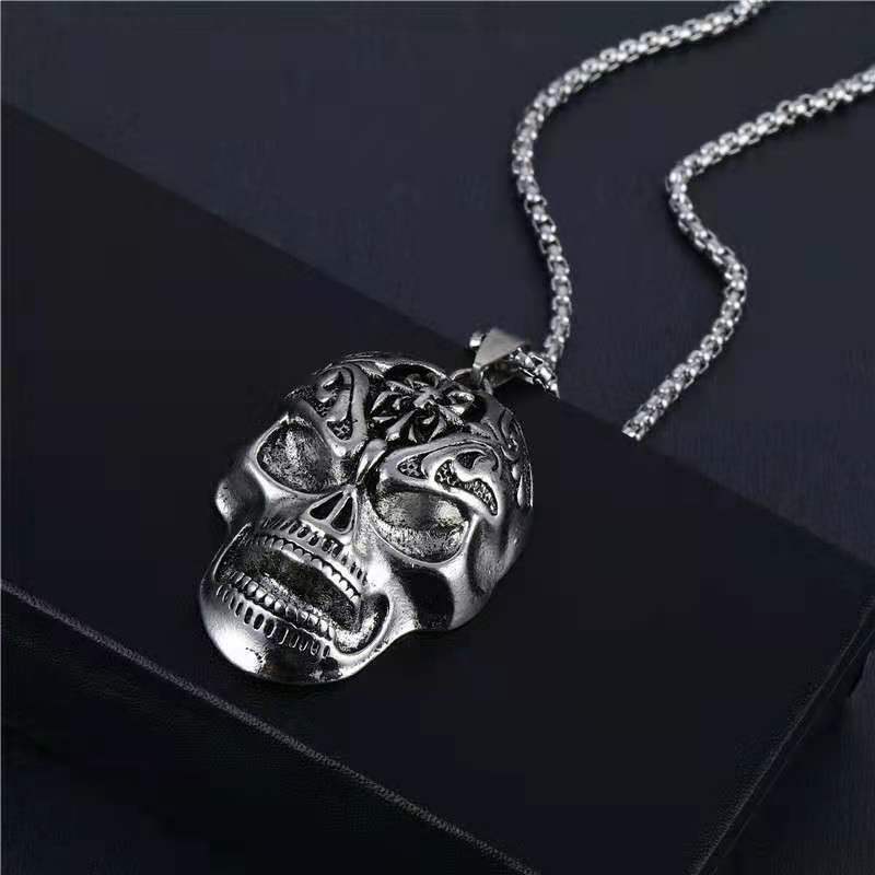 Mode Pentagramm Löwe Legierung Titan Stahl Einbrennlack Halskette Mit Anhänger 1 Stück display picture 28