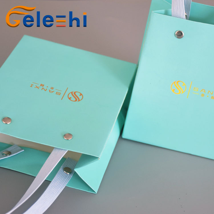 格乐诗手提袋230g白卡印刷 腹哑膜防水手提袋 小礼品袋可印logo