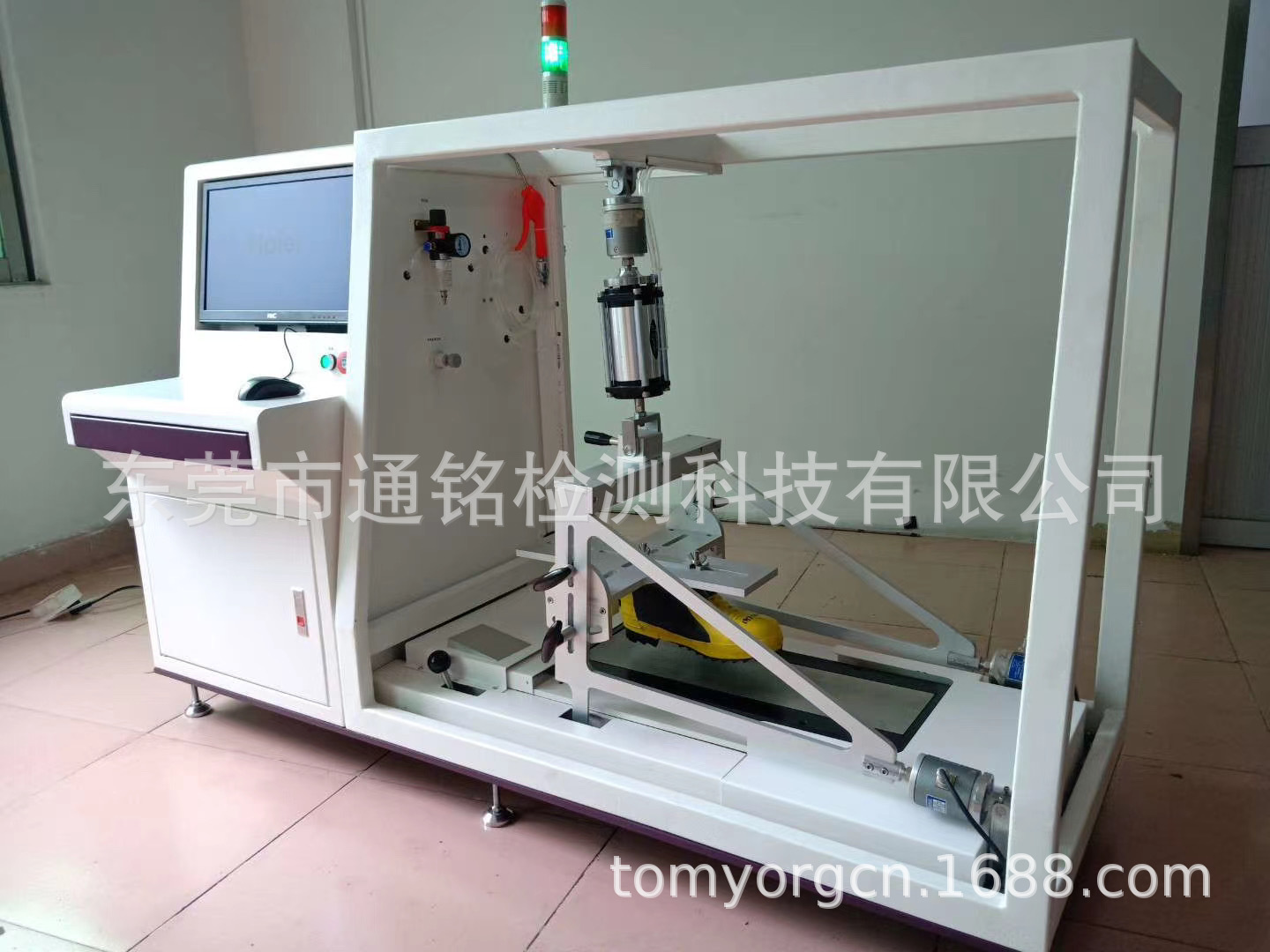 电脑系统鞋子止滑试验机SATRA通铭鞋业防滑性能仪鞋底摩擦测试