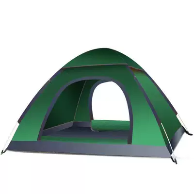 Quick-Open, Double-Person Camping, No – Avtomobil dam çadırları - dark-green-1-2-person-automatic-single-door-without-sunroof-cover