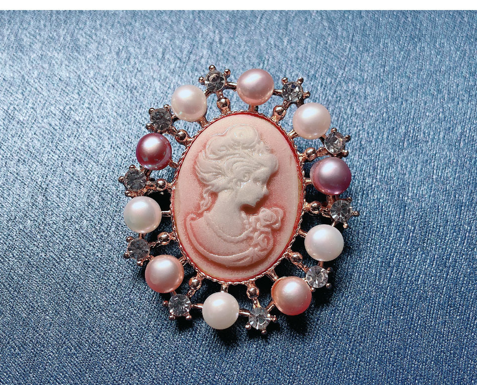 Fashion Human Alloy Plating Pearl Unisex Brooches display picture 7