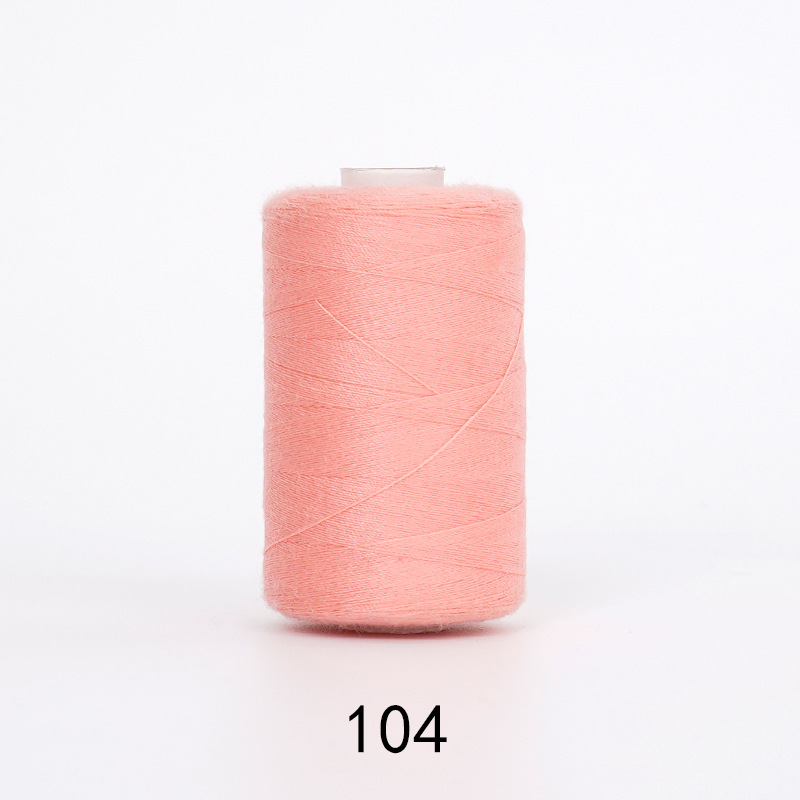 1000 yardas de hilo de poliéster de alta velocidad combinación de colores hogar hilo de coser mano hilo pequeño hilo fino dos hilos 402 hilo de coser image 99