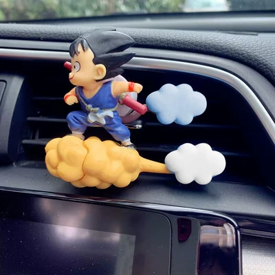 Goku Car Air Vent Clip: Car ornaments - blue-wukong-blue-and-white-clouds-air-outlet-aromatherapy