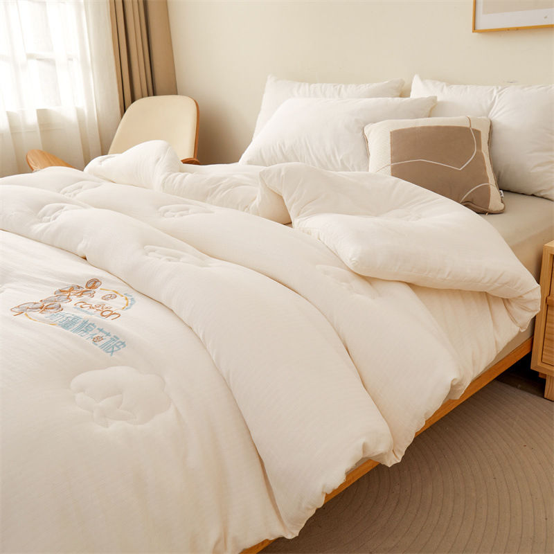 A Class Maternity Grade Xinjiang Cotton Quilt Cover Core Cotton Home Embroidered Bedspread All-Season Quilt Winter Warmth Thick Winter Quilt