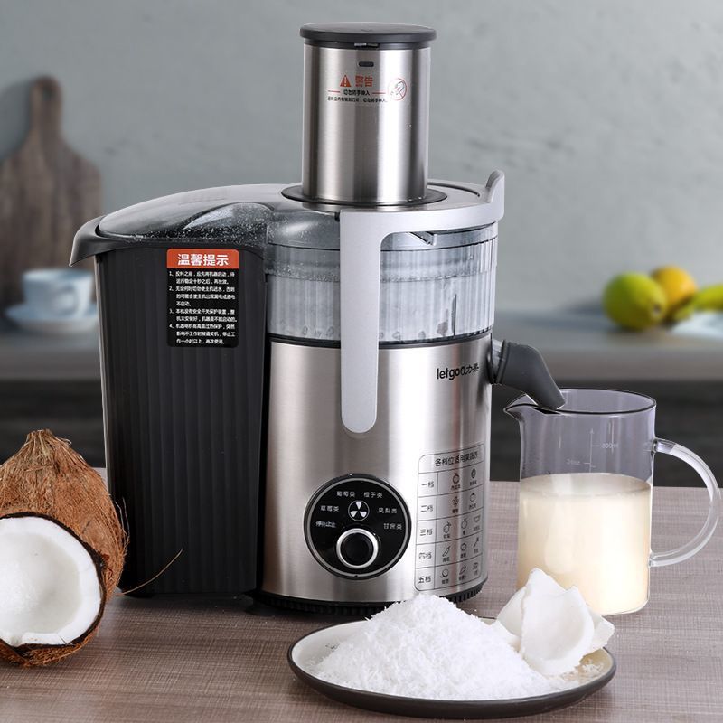 Exprimidor comercial de gran calibre automático sin cortar frutas y verduras exprimidor de jugo residual separación de jugo de jengibre exprimidor de caña de azúcar doméstica