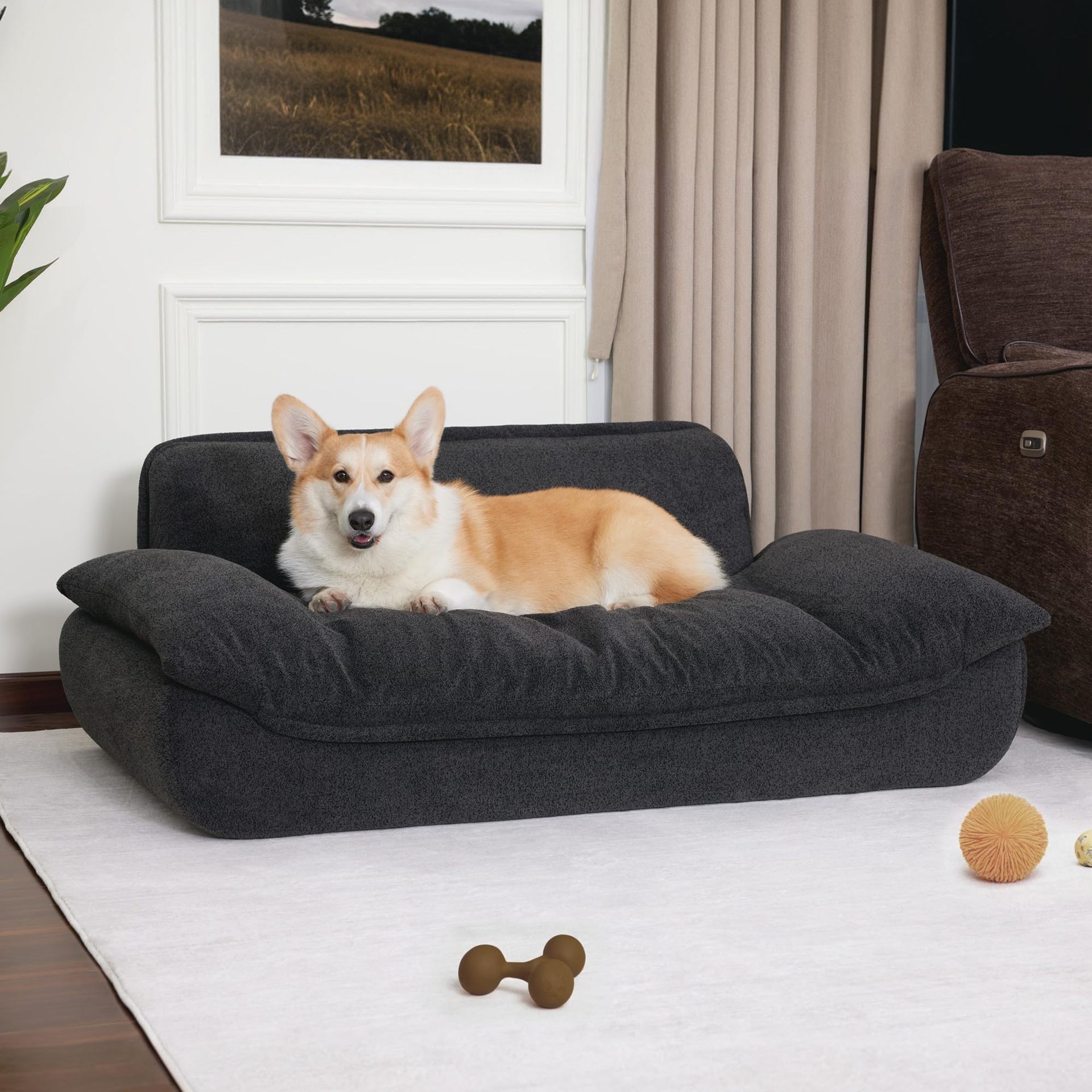 Sofá cama para perros de compresión de vacío para perros de tamaño pequeño y medio para perros de cuatro estaciones