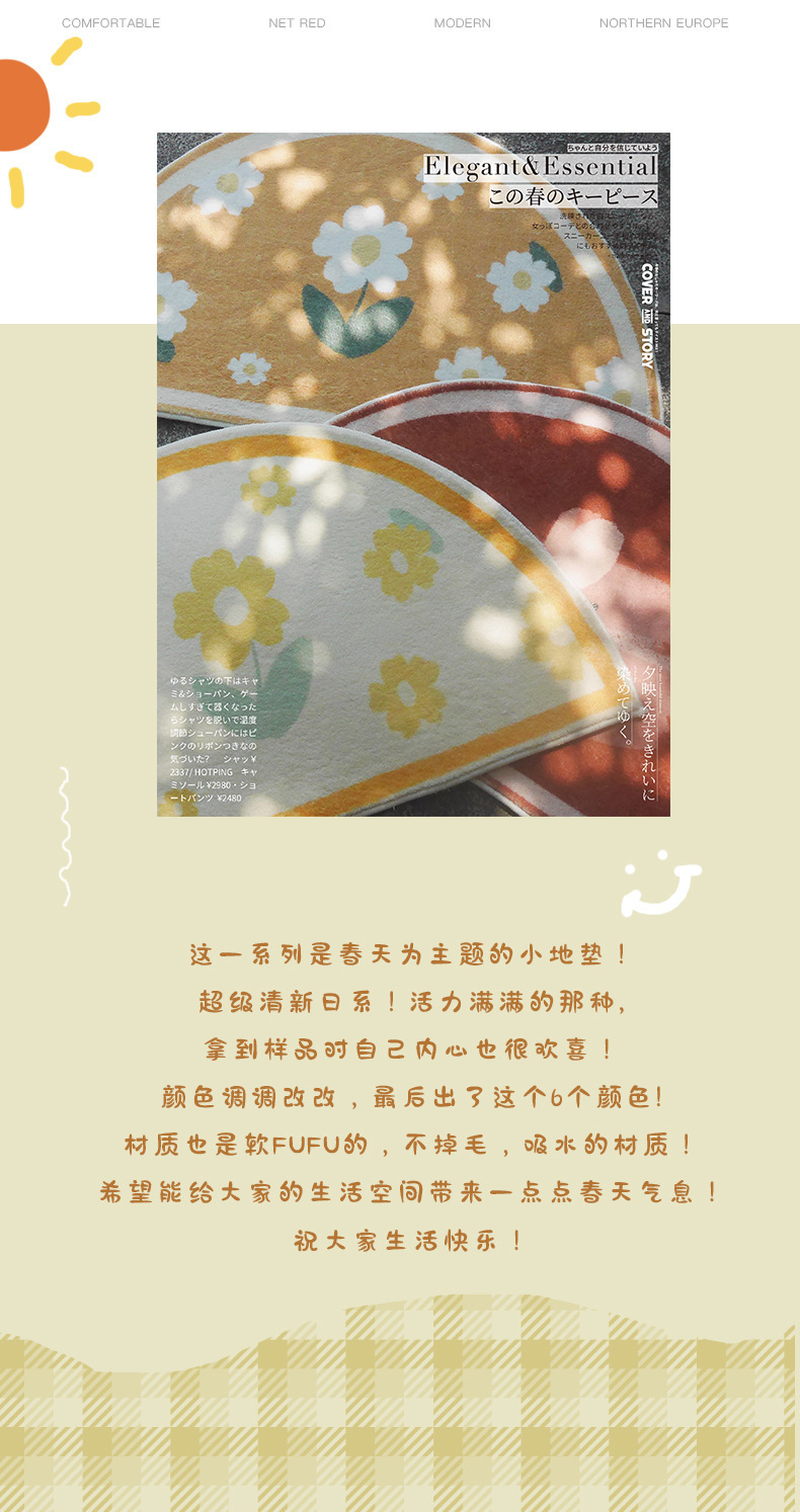 地垫,地毯,卧室,卡通,浴室,客厅,北欧,床边毯,仿羊绒