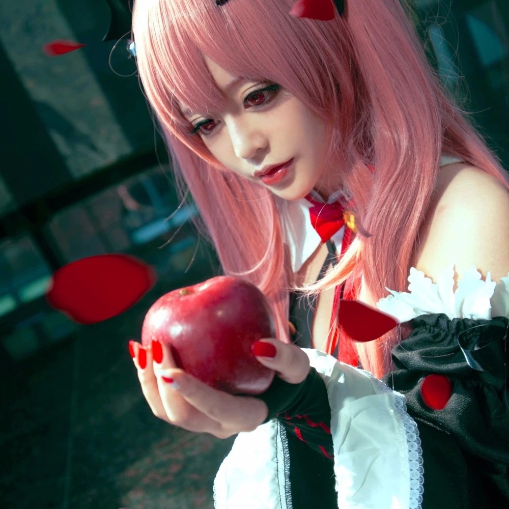 El FINAL DE LA inclemente Ángel cos peluca embrague sepeixi split doble cola caballo Cosplay Rosa falso pelo