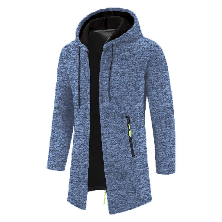 Men's Hooded Mid-Length Thin Velvet Loose Plus Size Thin Velvet Sweater Jacket Knitted Cardigan Top Tops Men's Hooded Mid-Length Thin Velvet Loose Plus Size Thin Velvet Sweater Jacket Knitted Cardigan Top Tops