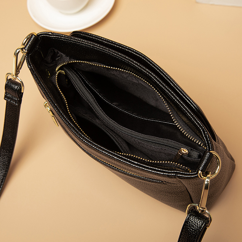 Bolso bandolera para teléfono móvil de gran capacidad, de piel suave, para madre, con un solo hombro, tipo cubo de agua pequeño, para mujer, Internet_voghion.com