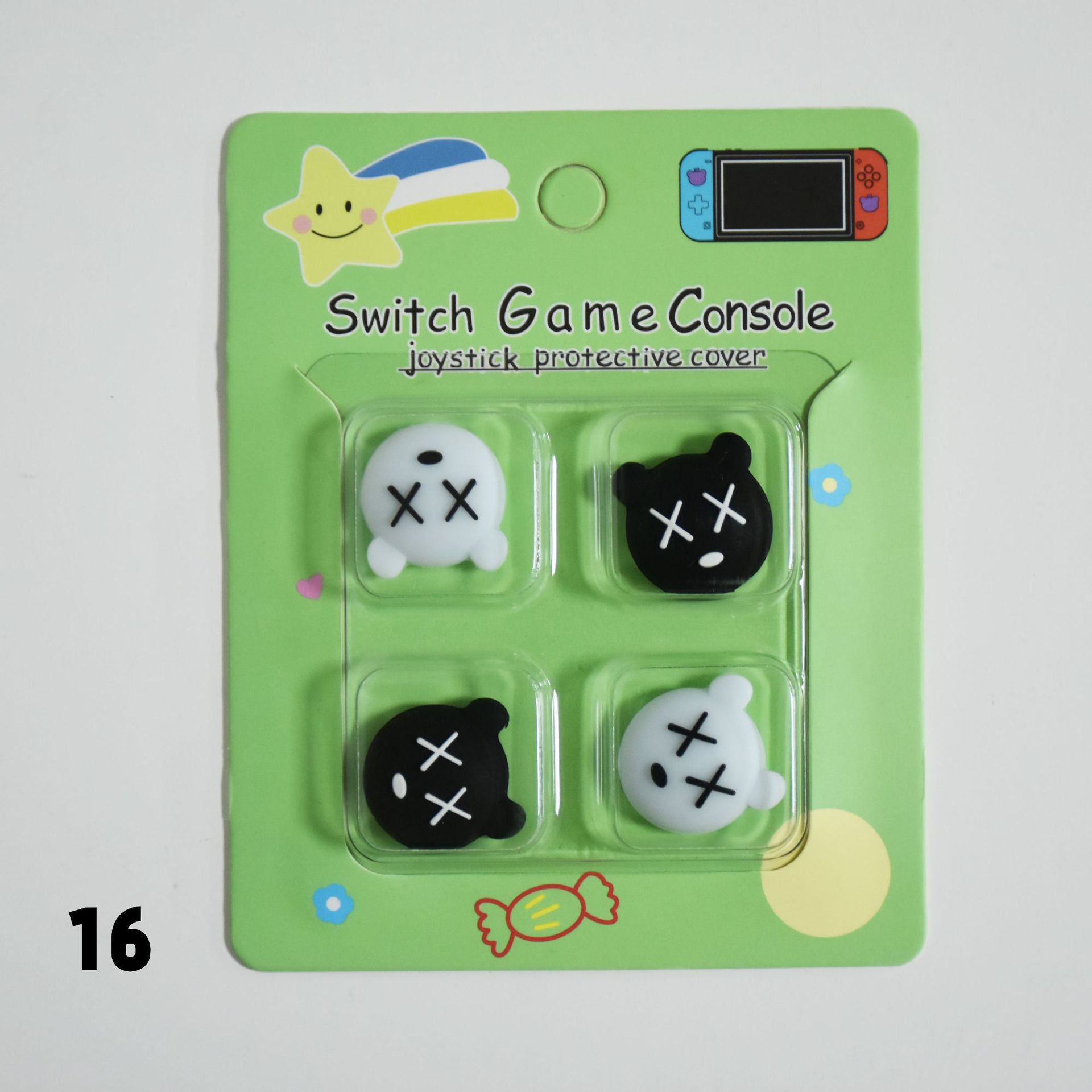 Tapa basculante de silicona de Nintendo Switch de dibujos animados NS Lite tapa basculante tapa protectora mango tapa protectora basculante