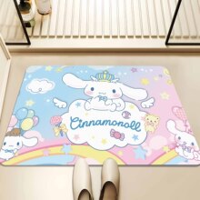 卡通浴室科技布吸水软胶地垫卫生间门口防滑速干脚垫