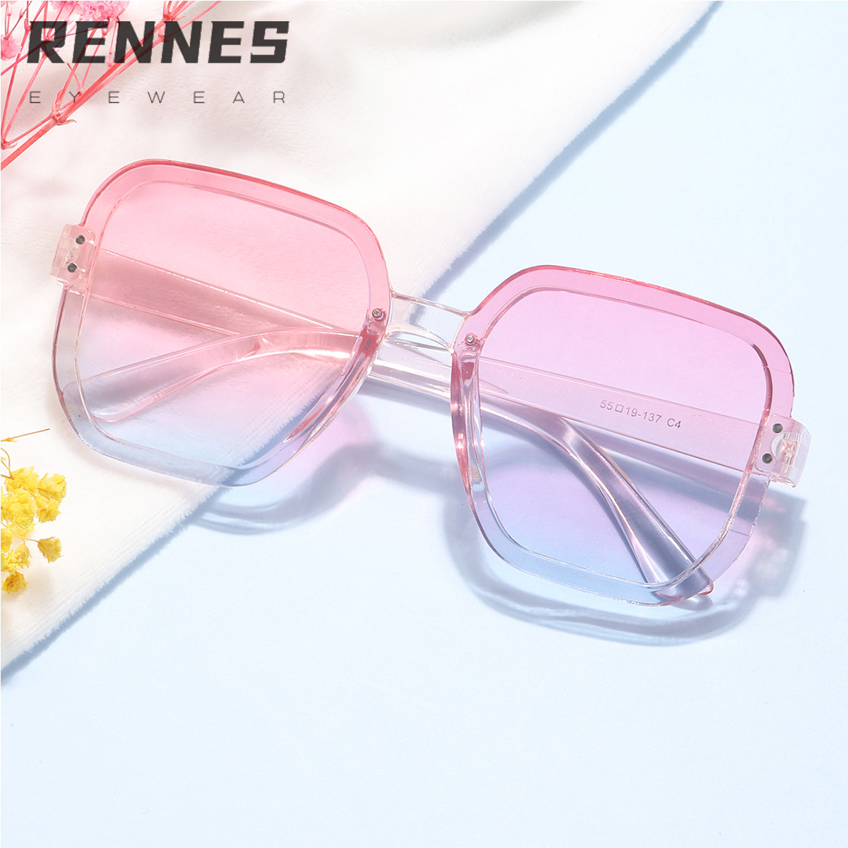 2022 nueva moda gran marco gafas de sol de mujer ins personalidad marco cuadrado copia gafas marea tiro sol sombra gafas de sol 9930