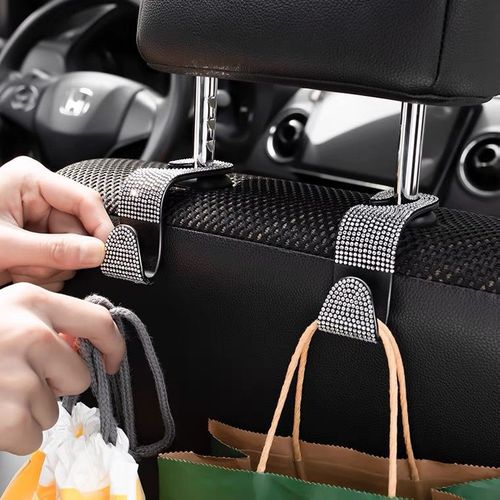 Cross-border car hook diamond pendant creative rear seat backrest hanging hidden hook car car hook