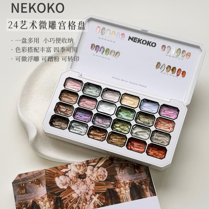 Nekoko24 Grid Art Relief Gel 3D Sculpting No-Wash Micro-Sculpting Gel Can Be Rubbed on for Nail Art Styling Nail Polish Gel