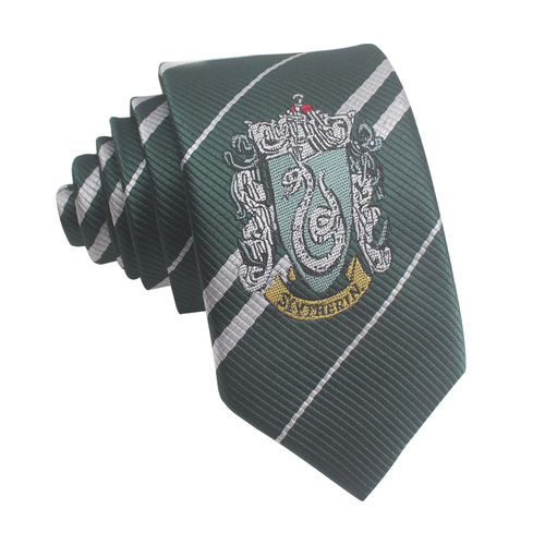 Harry Potter Tie Hogwarts Gryffindor Polyester Silk Tie Knot-Free Short Wholesale College Badge