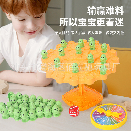 Children's educational balance dinosaur board game Jenga parent-child interactive toy desktop double battle concentration board game