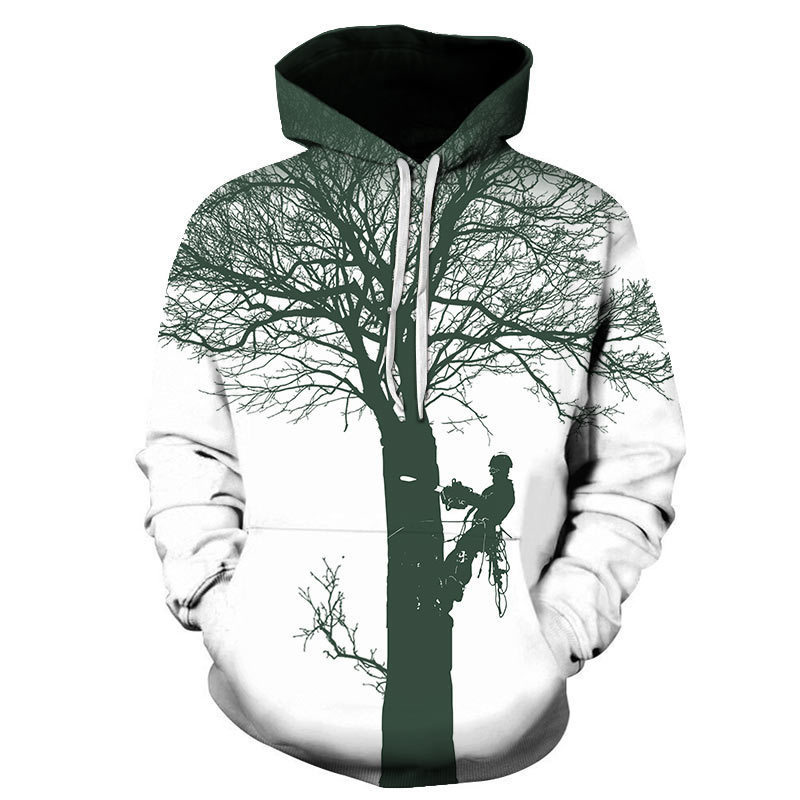 2024 AliExpress Amazon Europe and the United States foreign trade autumn and winter new printing lumberjack hooded vests